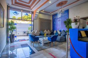 Χώρος καθιστικού στο Hotel Jibal Chaouen