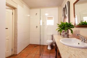 a bathroom with a toilet and a sink at Brooklyn Manor in Pretoria +47 photos
