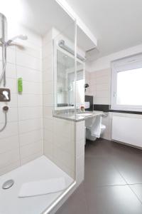 Koupelna v ubytování Hotel Krone