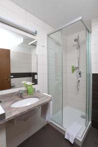 Koupelna v ubytování Hotel Krone