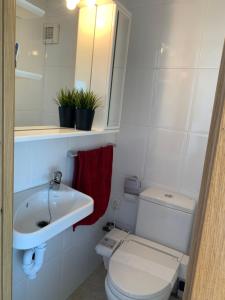 Koupelna v ubytování Apartamento en primera línea de mar, 8 personas + 27 fotografií