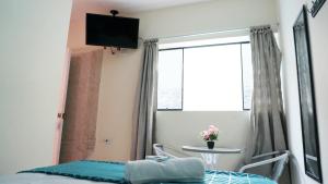 TV a/nebo společenská místnost v ubytování AYPA Hostal