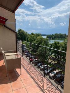 Balkón alebo terasa v ubytovaní Apartamenty nad jeziorem
