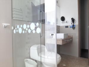Bathroom sa Pontevedra Hotel Boutique