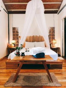 
A bed or beds in a room at PhuQuoc EcoLodge
