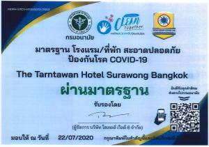 Certifikát, hodnocení, plakát nebo jiný dokument vystavený v ubytování The Tarntawan Hotel Surawong Bangkok
