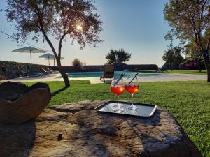 Bazén v ubytování Agriturismo Sa Murta in Sennariolo-Oristano nebo v jeho okolí
