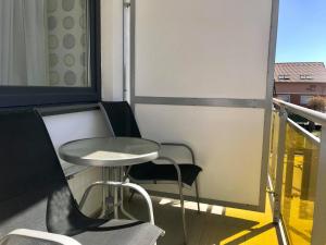 Balkón alebo terasa v ubytovaní Rubin Eszter Apartman Sárvár