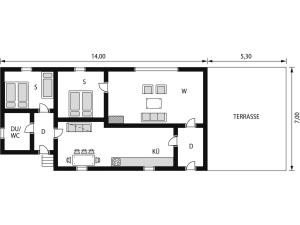 Půdorys ubytování Holiday Home Nausthammar - FJS706 by Interhome