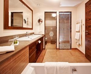 Kúpeľňa v ubytovaní Hotel Berghof Crystal Spa & Sports