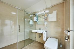Koupelna v ubytování Hotel Garni Bodensee