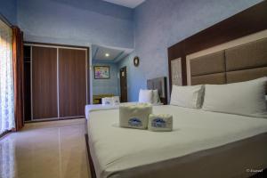 Ένα ή περισσότερα κρεβάτια σε δωμάτιο στο Hotel Jibal Chaouen