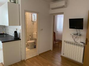 Koupelna v ubytování Apartment Coskovic