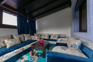 Χώρος καθιστικού στο Hotel Jibal Chaouen