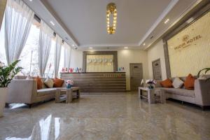 Zona de hol sau recepție la Huzur Hotel Tashkent