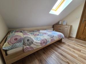 Łóżko lub łóżka w pokoju w obiekcie Apartamenty Trzciana