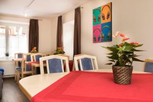 Χώρος καθιστικού στο Rutsche Hostel