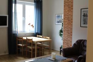 Кът за сядане в Falköpings Vandrarhem/Hostel