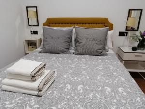 Cama o camas de una habitación en Casajardín ROKEKRIS