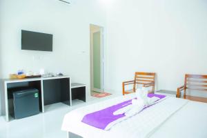 Katil atau katil-katil dalam bilik di Lavender Tan Thanh Hotel mini resort