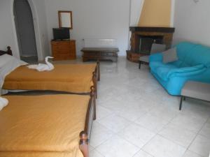 A seating area at Akropolis studios