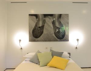 Llit o llits en una habitació de Palazzo Soderini