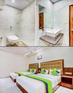 Una cama o camas en una habitación de Hotel BKC Garden - Near US Embassy Bkc Mumbai
