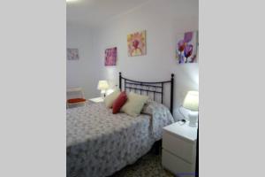 Posteľ alebo postele v izbe v ubytovaní Fabulosa casa de Vacaciones junto al mar