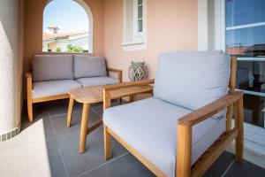 Uma área de estar em Villa Lena