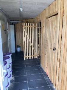 Koupelna v ubytování Appartement am Berg