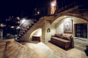 Χώρος καθιστικού στο Sultan Cave Suites