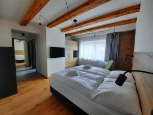 Postel nebo postele na pokoji v ubytování Apartmány Resort Na Horské