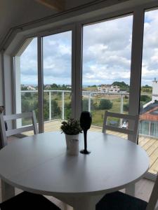 Balkón nebo terasa v ubytování Morskie Wzgórze Apartamenty