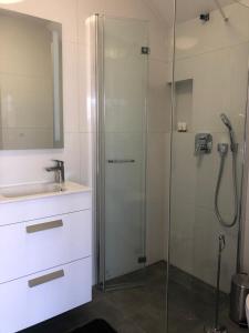 Morskie Wzgórze Apartamenty tesisinde bir banyo