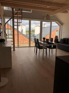 Kuchyň nebo kuchyňský kout v ubytování Morskie Wzgórze Apartamenty