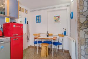 Kuchyň nebo kuchyňský kout v ubytování Apartments Kaštel