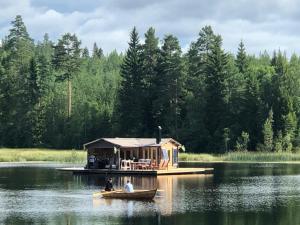 Landskap semula jadi dekat dengan the country house