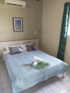 Postel nebo postele na pokoji v ubytování Ti Village Creole