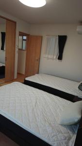 a bedroom with two beds and a window at Guesthouse Gifu SUAI in Gifu
