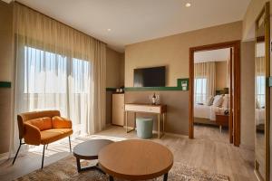 TV a/nebo společenská místnost v ubytování Petit Palais Platres Boutique Hotel