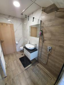 Koupelna v ubytování Apartman Božur **** + 36 fotografií