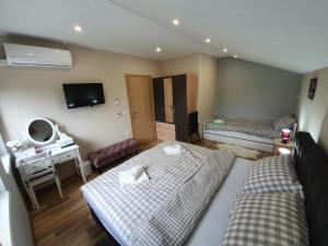 TV a/nebo společenská místnost v ubytování Apartman Božur ****