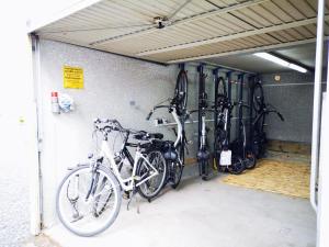 Fitness centrum a/nebo fitness zařízení v ubytování Hotel Scholz