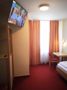 TV a/nebo společenská místnost v ubytování Hotel Scholz