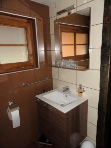 Ванная комната в Guesthouse Villa Zelenjak Ventek