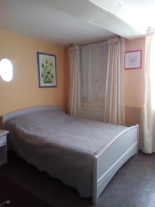 - une chambre avec un grand lit dans l'établissement Chambre dans le centre historique, à Pont-Audemer