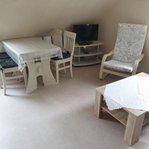 Χώρος καθιστικού στο Ferienwohnung Strudthoff