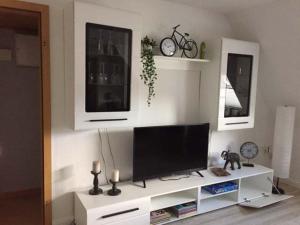 TV a/nebo společenská místnost v ubytování Ferienwohnung Runge