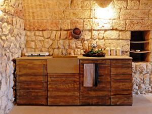Kuchyň nebo kuchyňský kout v ubytování Agriturismo Le Fornelle