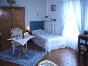 Katil atau katil-katil dalam bilik di Ferme de Dauval